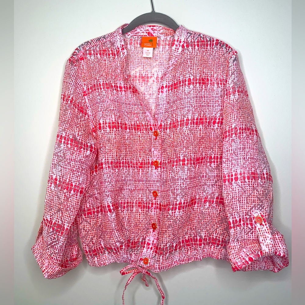 Sheer Hearts of Palm Jacket